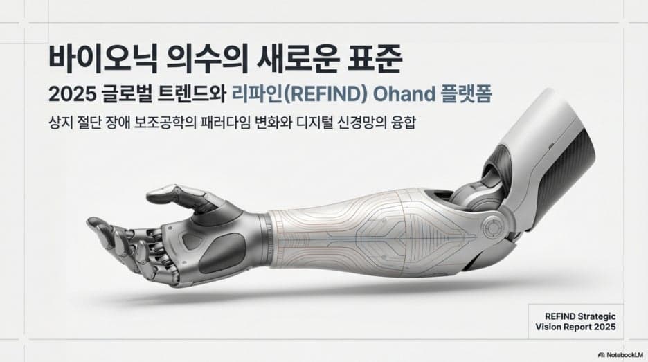 내 손처럼 움직이는 미래: 최신 전자의수 트렌드와 리파인(REFIND) Ohand 집중 분석