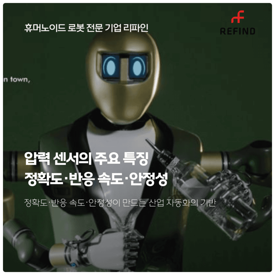 압력 센서의 주요 특징 : 정확도,반응 속도,안정성