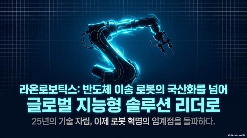 라온로보틱스: 반도체 이송 로봇의 국산화를 넘어 글로벌 지능형 솔루션 리더로