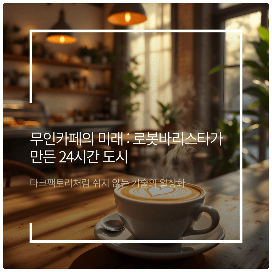 무인카페의 미래: 로봇바리스타가 만든 24시간 도시
