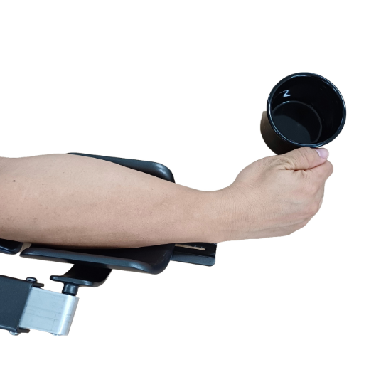 Arm support in use